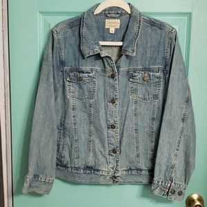 Ladies Cabelas Jean jacket large